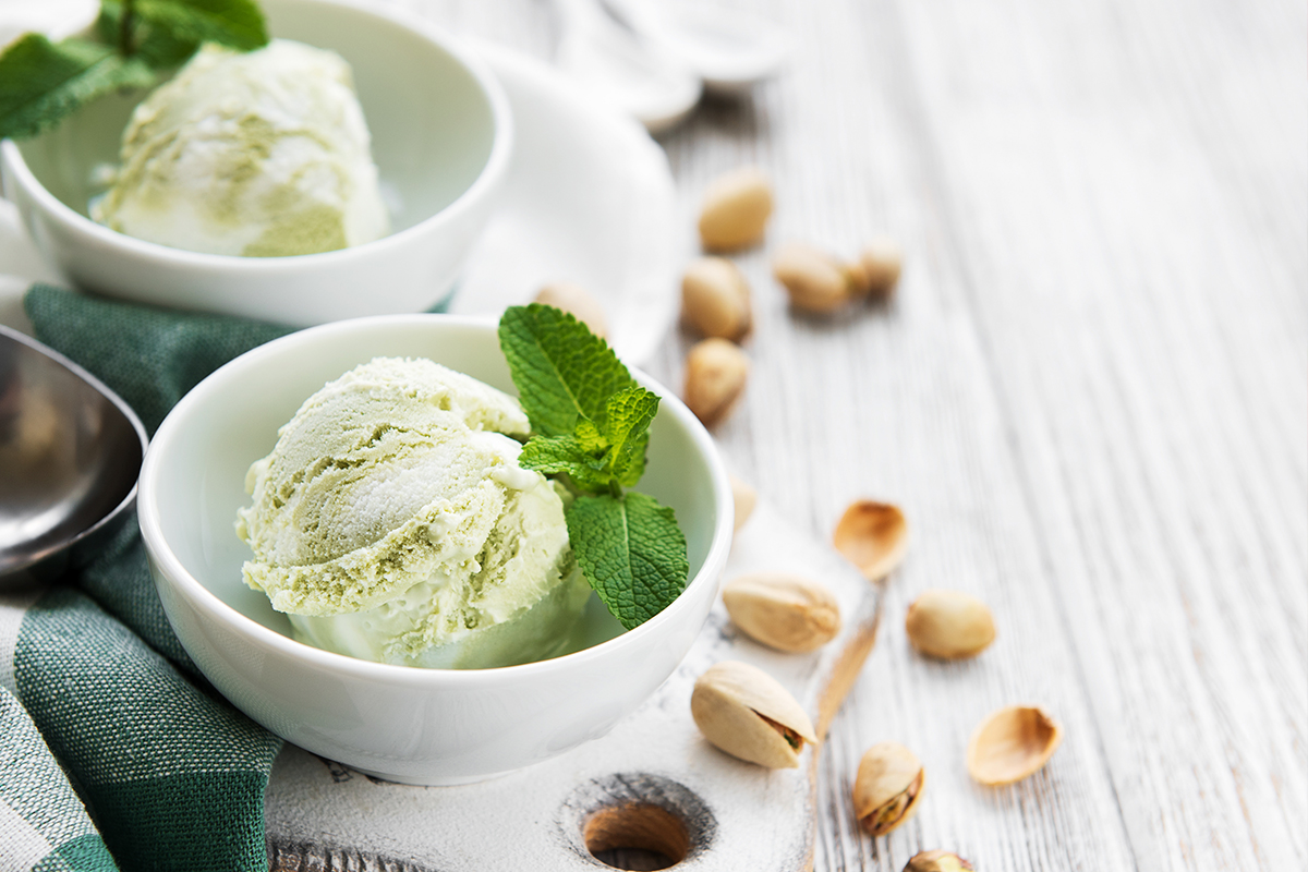 Helado de pistacho