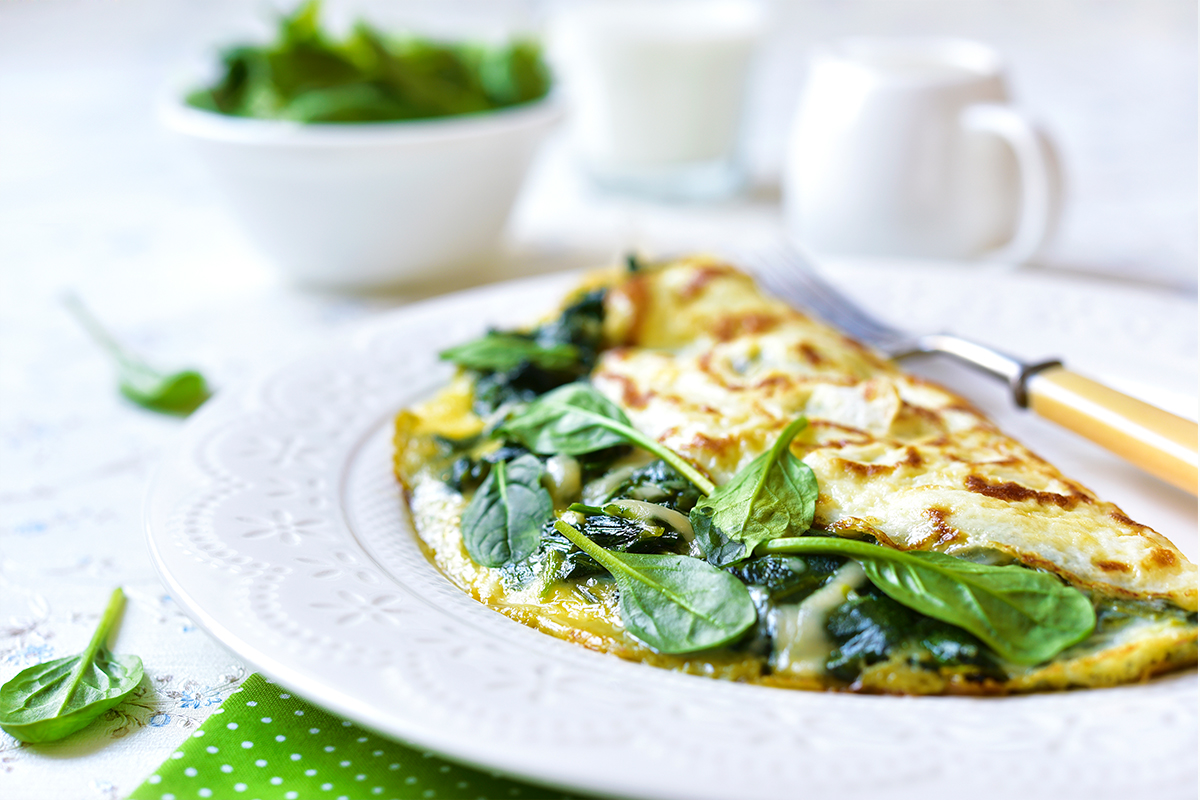 Tortilla de espinacas