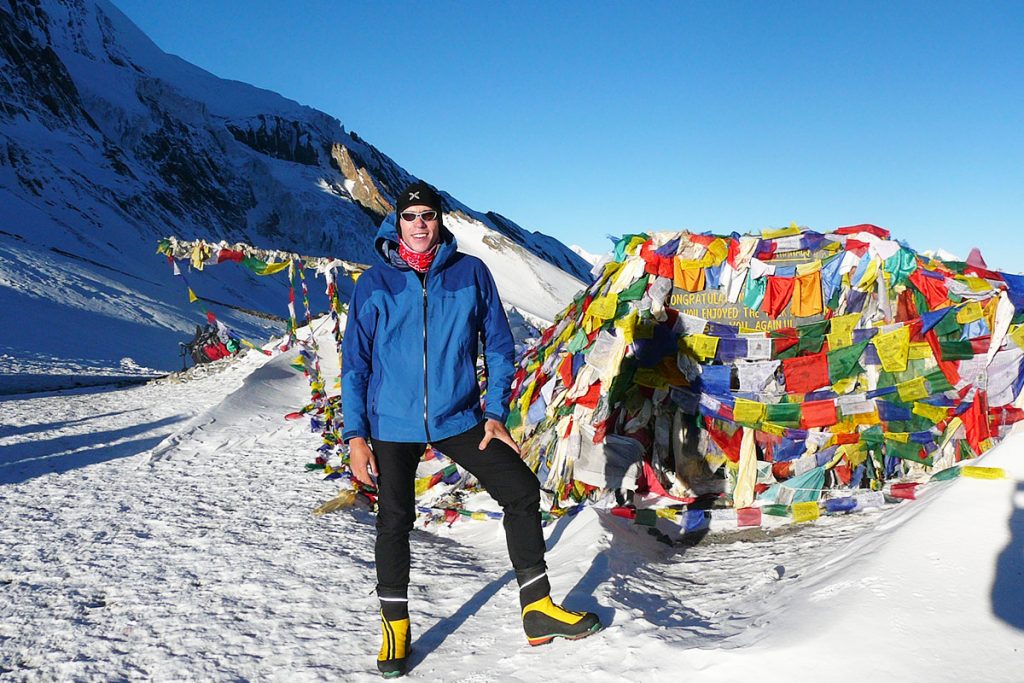 Ismael Santos, en su viaje a Nepal